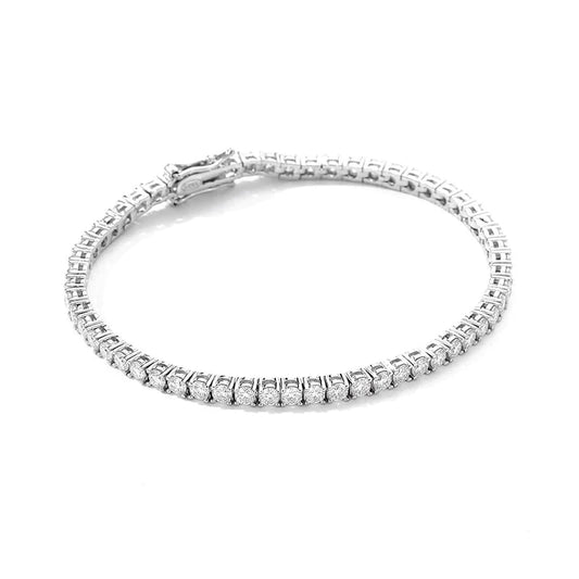 Moissanite Tennis Armband i S925 Sterling Silver