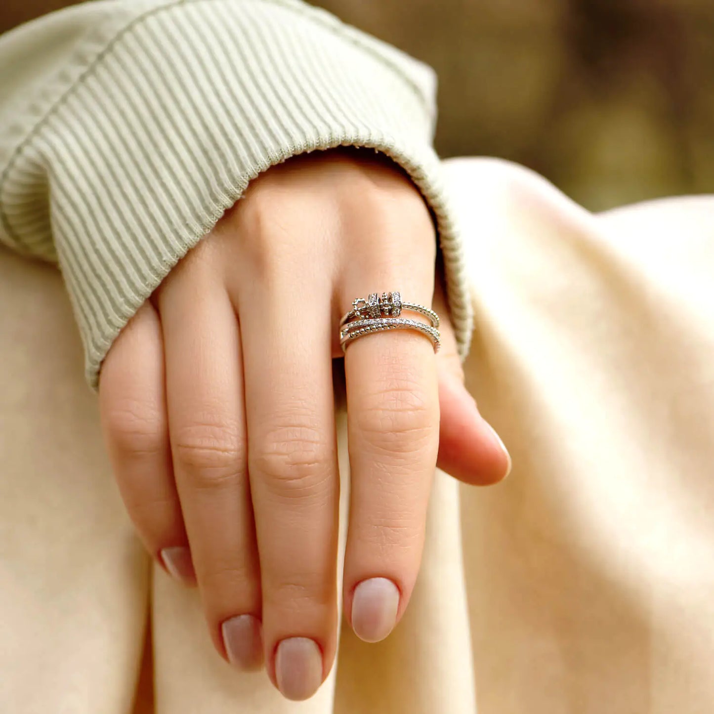 To My Daughter – Fidget Ring That Symbolizes Love and Strength